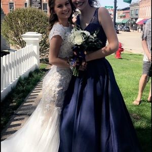 Navy Blue Prom Dress
